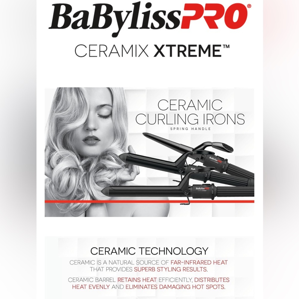 Babyliss pro ceramic extreme curing iron
